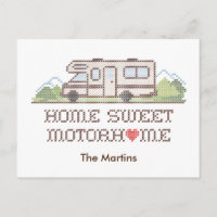 Carte postale Accueil Sweet Motor Home
