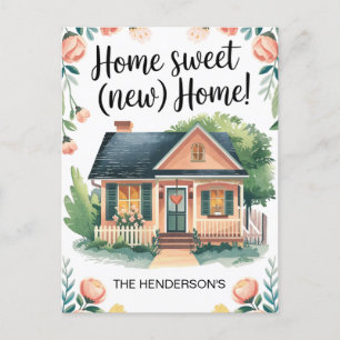 Carte Postale Accueil Sweet New Accueil Changement d'adresse Car