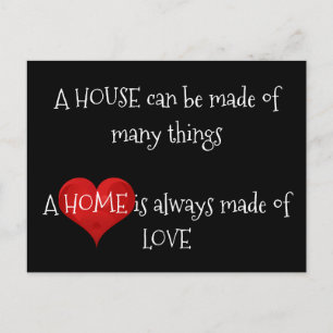Carte Postale Accueil toujours fait de Love Citation Typographie