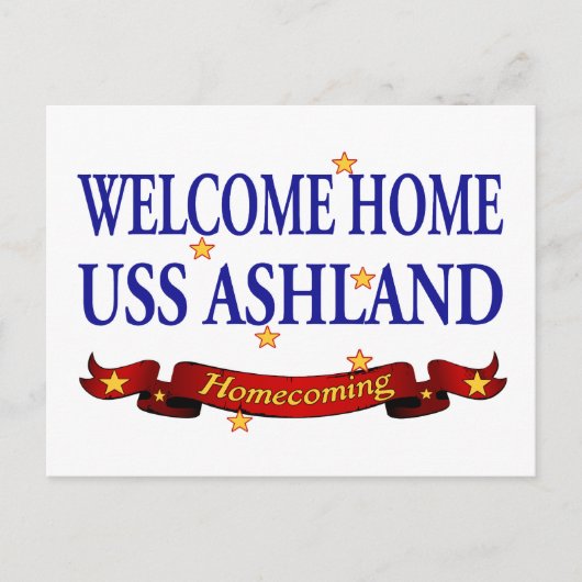 Carte Postale Accueil USS Ashland (Devant)