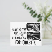 Carte Postale Accusation de l'arme à feu (Debout devant)