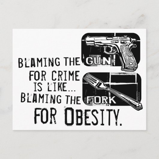 Carte Postale Accusation de l'arme à feu (Devant)