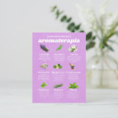 Carte Postale Aceites esenciales aromaterapia español lavanda (Debout devant)