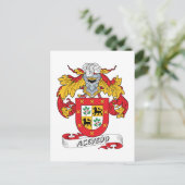 Carte Postale Acevedo Family Crest (Debout devant)