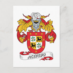 Carte Postale Acevedo Family Crest