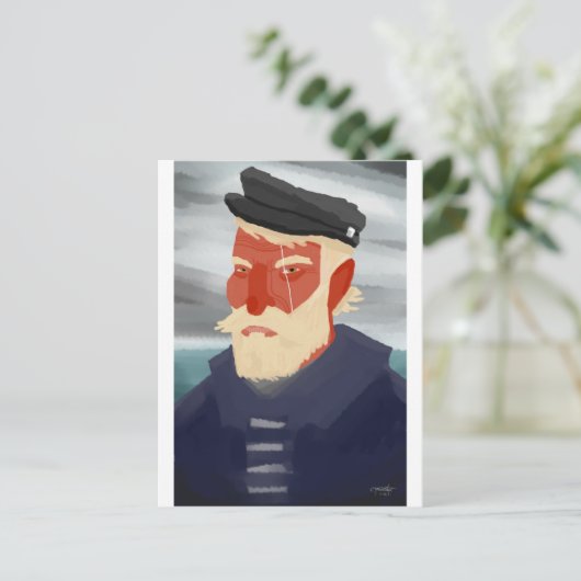 Carte Postale Achab (Debout devant)