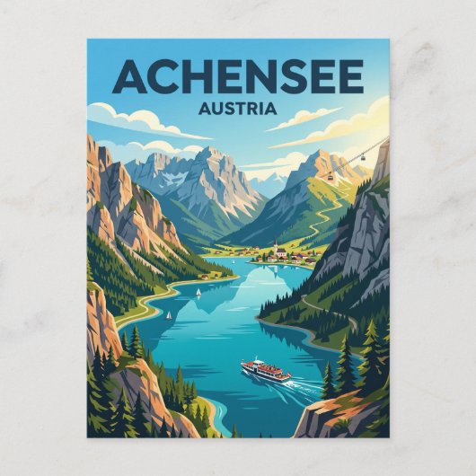 Carte Postale Achensee Autriche (Devant)