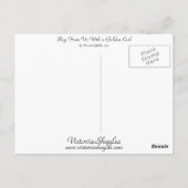 Carte Postale Acheter chez nous avec un Curl d'or (Dos)