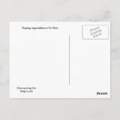 Carte Postale Acheter des légumes à Tel Aviv (Dos)