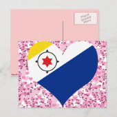 Carte Postale Acheter drapeau Bonaire (Devant / Derrière)