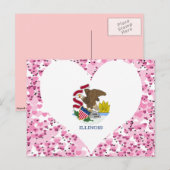 Carte Postale Acheter drapeau de l'Illinois (Devant / Derrière)