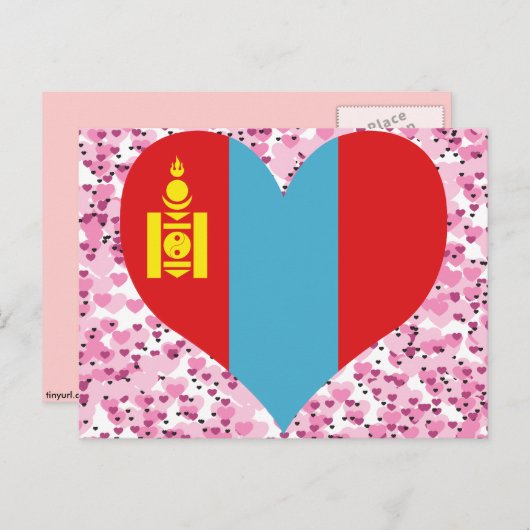 Carte Postale Acheter Drapeau Mongolie (Devant / Derrière)