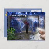 Carte postale : Acheteur virtuel (Devant / Derrière)