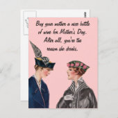 Carte Postale Achetez À Votre Mère Une Bouteille De Vin (Devant / Derrière)