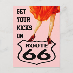 Carte postale ACHETEZ VOS KICKS SUR LA ROUTE 66 St