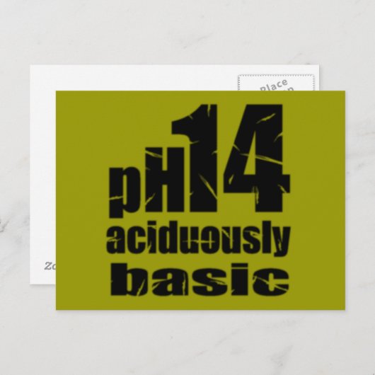 Carte postale Aciduly Basic humour (Devant / Derrière)