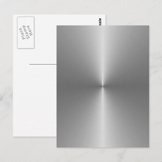 Carte Postale acier circulaire large (Devant / Derrière)