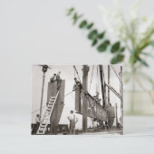 Carte Postale Aciéristes de New York, 1913 (Debout devant)