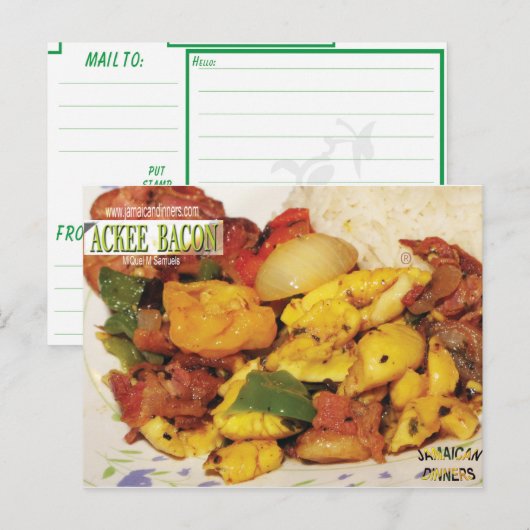 Carte Postale Ackee Bacon (Devant / Derrière)