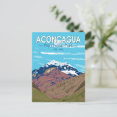 Carte Postale Aconcagua Provincial Park Argentina Voyage Vintage (Debout devant)