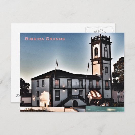 Carte postale Açores - Ribeira Grande (Devant / Derrière)