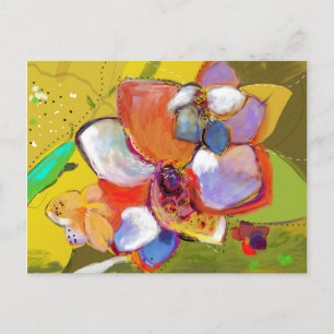 Carte postale Acorn et Flower
