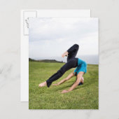 Carte Postale acrobates et contorsionnistes (Devant / Derrière)