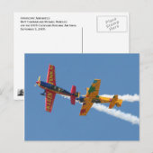 Carte Postale Acrobatie Gyroscopique (Devant / Derrière)