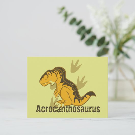Carte Postale Acrocanthosaurus (Debout devant)