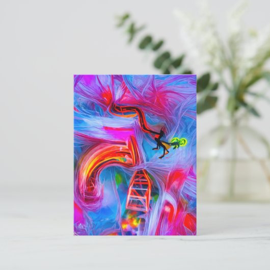 Carte Postale Acrophobie (Debout devant)