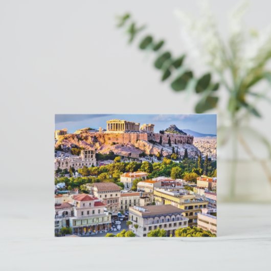 Carte Postale Acropole Athènes, Grèce (Debout devant)