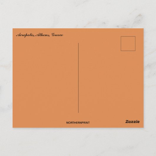 Carte Postale Acropole Athènes Grèce (Dos)