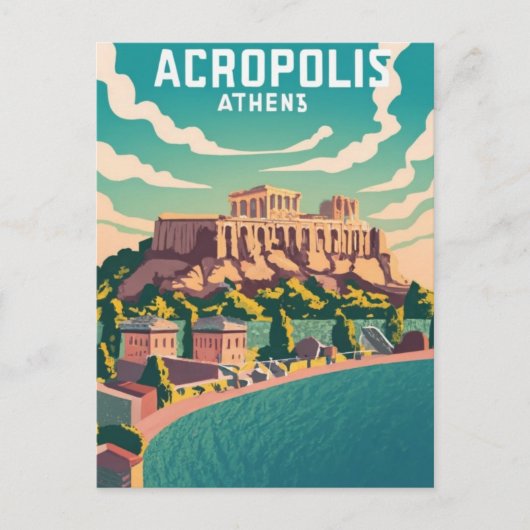 Carte Postale Acropole Athènes, Grèce (Devant)