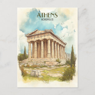 Carte Postale Acropole, Athènes Grèce Voyage