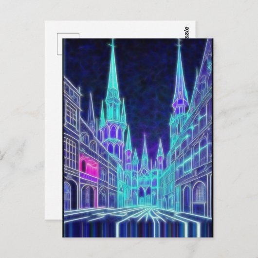 Carte Postale Acropole cintrante (Devant / Derrière)