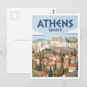 Carte Postale Acropole d'Athènes Grèce (Devant / Derrière)