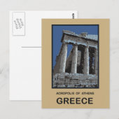 Carte Postale Acropole d'Athènes Grèce (Devant / Derrière)