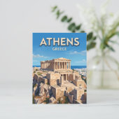 Carte Postale Acropole d'Athènes Grèce (Debout devant)