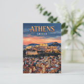 Carte Postale Acropole d'Athènes Grèce (Debout devant)