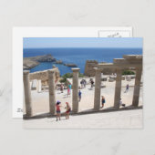Carte Postale Acropole de Lindos (Devant / Derrière)