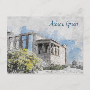 Carte Postale Acropole des sites antiques à Athènes, Grèce