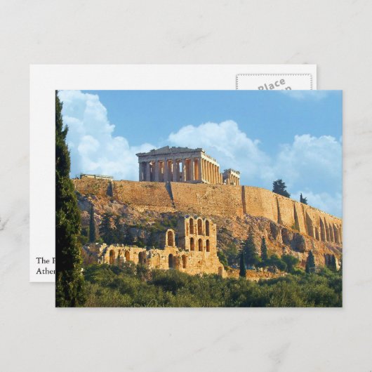Carte postale Acropolis (Devant / Derrière)
