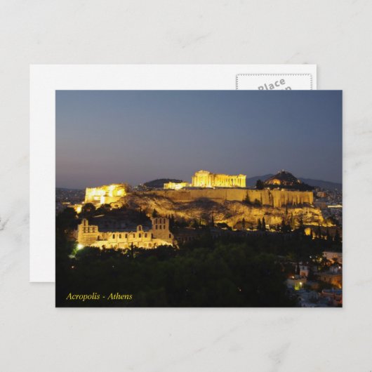 Carte Postale Acropolis (Devant / Derrière)