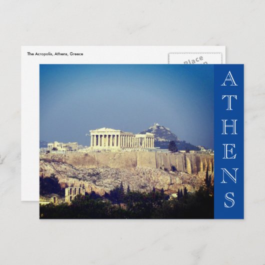 Carte Postale acropolis athens grèce (Devant / Derrière)