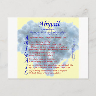 Carte Postale Acrostique abigail
