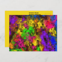 Acrylic Neon Colors Paint Splatter Splash Abstract