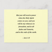 CARTE POSTALE ACTES 1:8 (Devant)