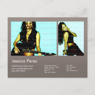 Carte Postale Acteur à 2 faces et modèle 2 Capture d'écran gris