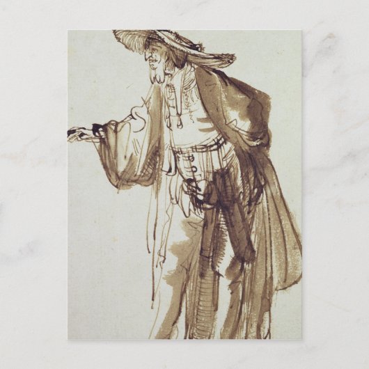 Carte Postale Acteur avec un grand Casquette (Devant)