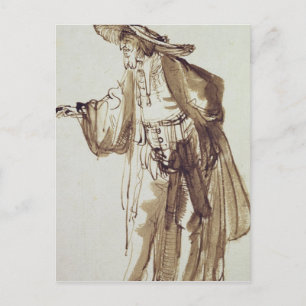 Carte Postale Acteur avec un grand Casquette